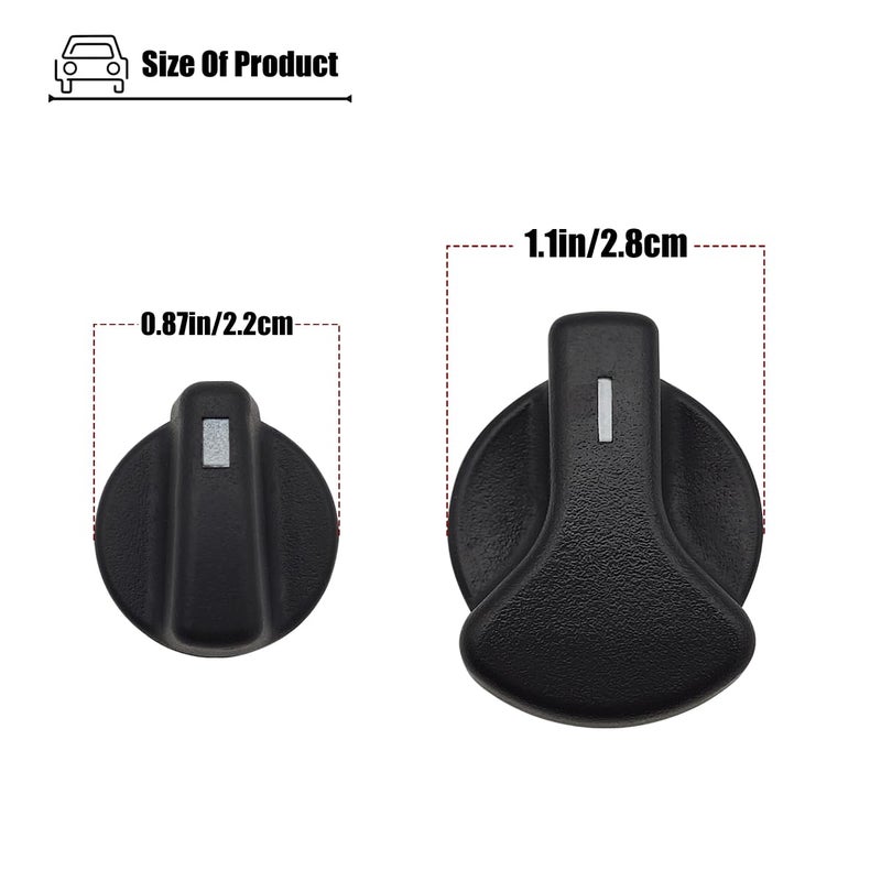 LXROAR01 2PCS AC Heater Control Knobs Compatible with Ford E150 E250 E350 E450 E550 Super Duty 1998-2017, Blower Fan Knobs for F8UZ-18513-AA - Image 2
